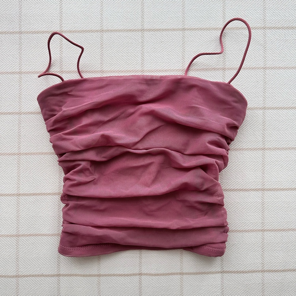 Ribbed Fitted Crop Tank Top